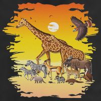 Zookeeper Africans Animal Jungle Safari Zoo Keeper Golf Towel