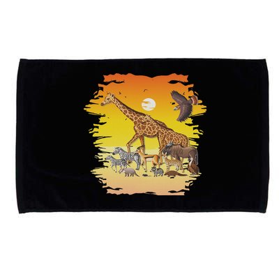 Zookeeper Africans Animal Jungle Safari Zoo Keeper Microfiber Hand Towel