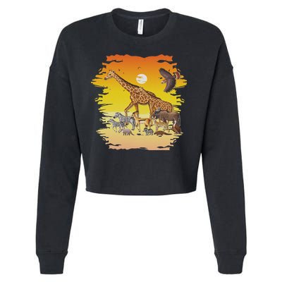 Zookeeper Africans Animal Jungle Safari Zoo Keeper Cropped Pullover Crew