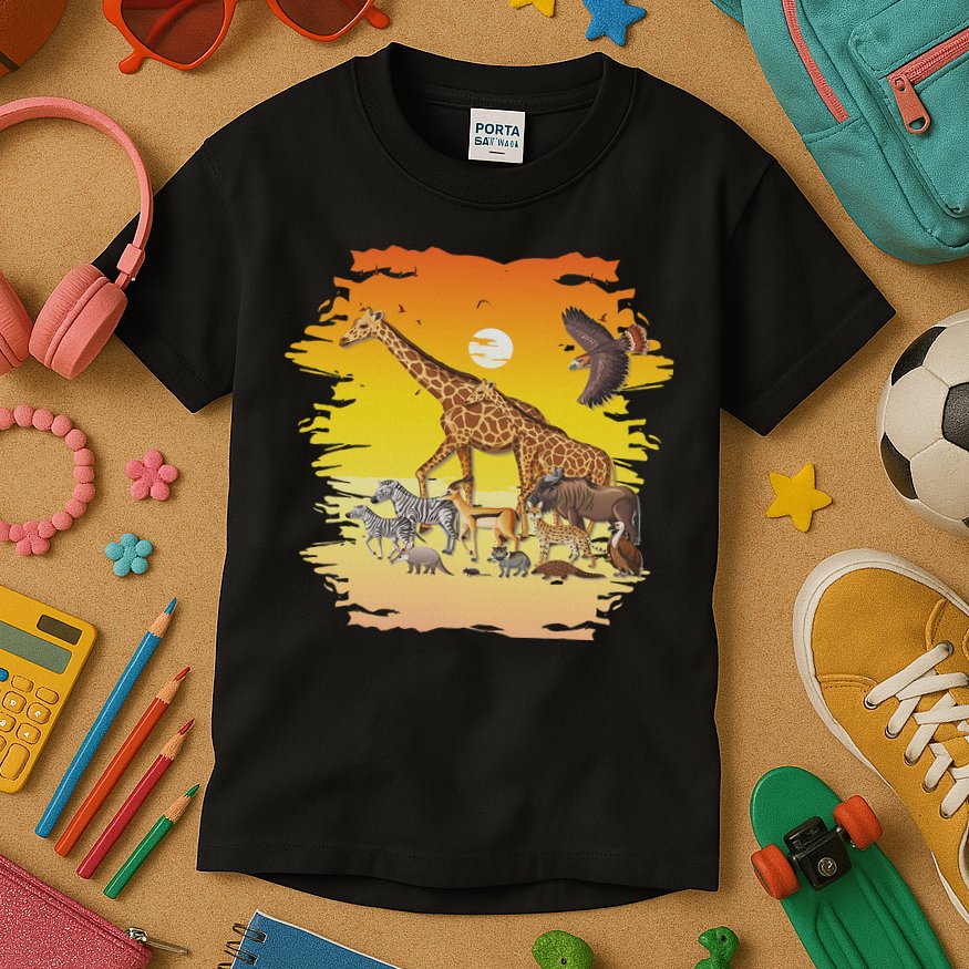 Zookeeper Africans Animal Jungle Safari Zoo Keeper Kids T-Shirt