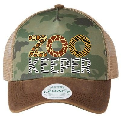 Zookeeper African Animals Zebra Wild Print Savanna Costume Legacy Tie Dye Trucker Hat