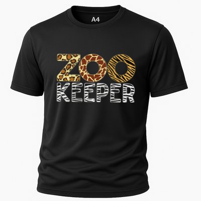 Zookeeper African Animals Zebra Wild Print Savanna Costume Cooling Performance Crew T-Shirt