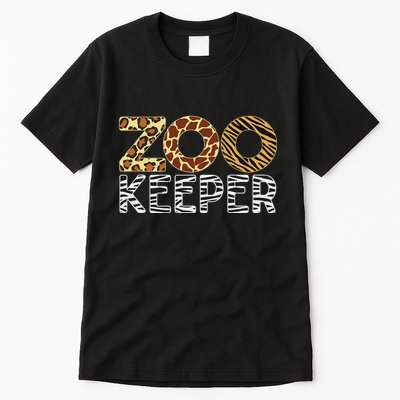 Zookeeper African Animals Zebra Wild Print Savanna Costume Tall T-Shirt