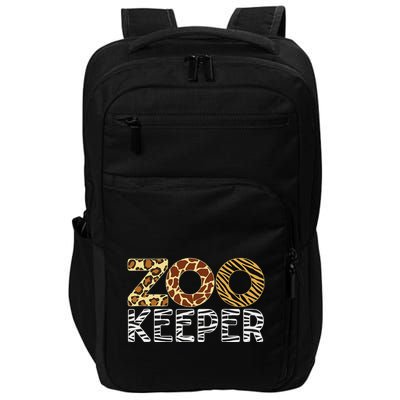Zookeeper African Animals Zebra Wild Print Savanna Costume Impact Tech Backpack