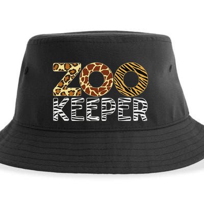 Zookeeper African Animals Zebra Wild Print Savanna Costume Sustainable Bucket Hat