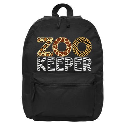 Zookeeper African Animals Zebra Wild Print Savanna Costume 16 in Basic Backpack