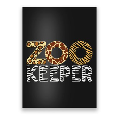 Zookeeper African Animals Zebra Wild Print Savanna Costume Poster