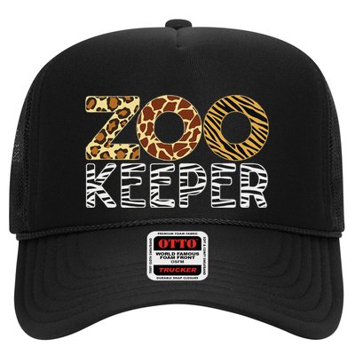 Zookeeper African Animals Zebra Wild Print Savanna Costume Trucker Hat