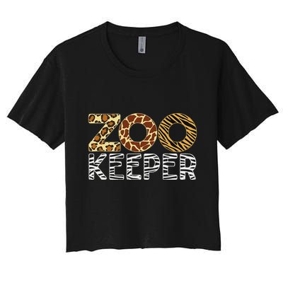 Zookeeper African Animals Zebra Wild Print Savanna Costume Crop Top