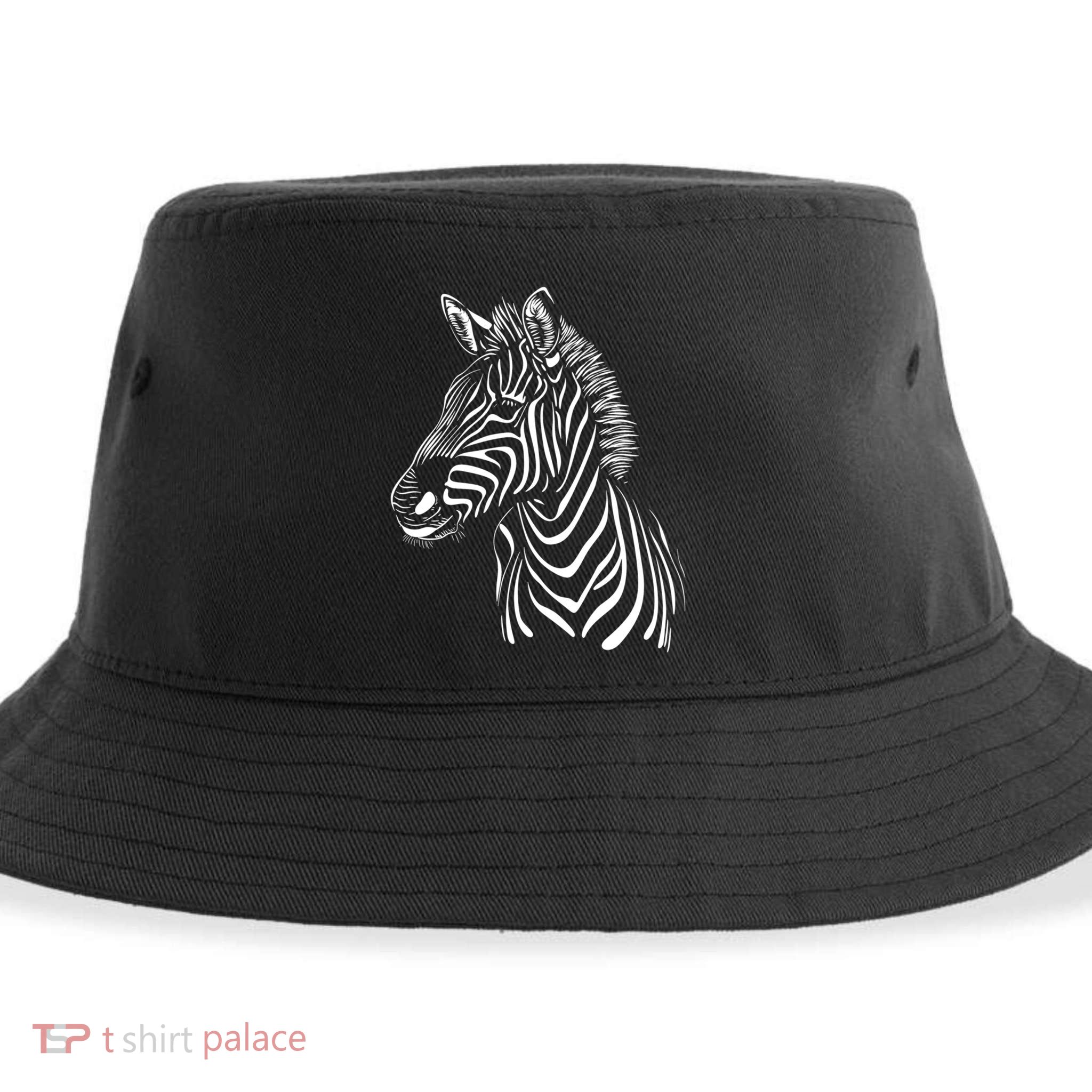 Zebra African Animal Zoo Keeper Zebra Lover Gift Sustainable Bucket Hat