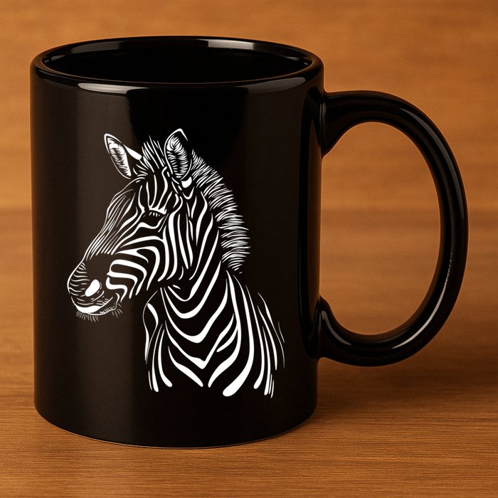 Zebra African Animal Zoo Keeper Zebra Lover Gift 11oz C Handle Ceramic Mug