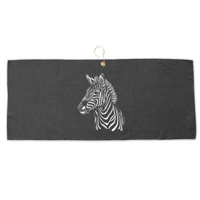 Zebra African Animal Zoo Keeper Zebra Lover Gift Large Microfiber Waffle Golf Towel