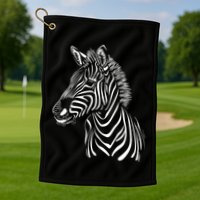 Zebra African Animal Zoo Keeper Zebra Lover Gift Golf Towel