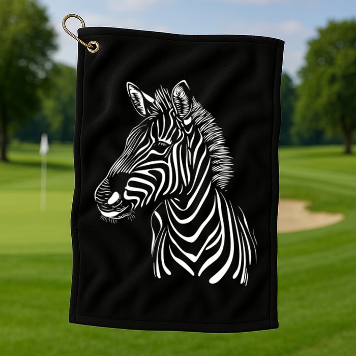 Zebra African Animal Zoo Keeper Zebra Lover Gift Golf Towel