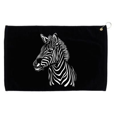 Zebra African Animal Zoo Keeper Zebra Lover Gift Grommeted Golf Towel