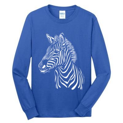 Zebra African Animal Zoo Keeper Zebra Lover Gift Tall Long Sleeve T-Shirt