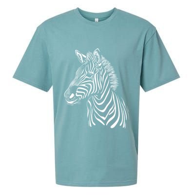 Zebra African Animal Zoo Keeper Zebra Lover Gift Sueded Cloud Jersey T-Shirt