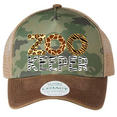 Zookeeper African Animals Zebra Wild Print Savanna Costume Gift Legacy Tie Dye Trucker Hat