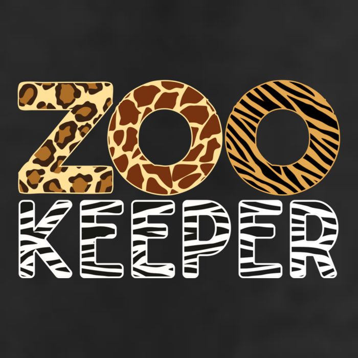 Zookeeper African Animals Zebra Wild Print Savanna Costume Gift 7 Panel Mesh Trucker Snapback Hat