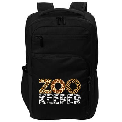 Zookeeper African Animals Zebra Wild Print Savanna Costume Gift Impact Tech Backpack