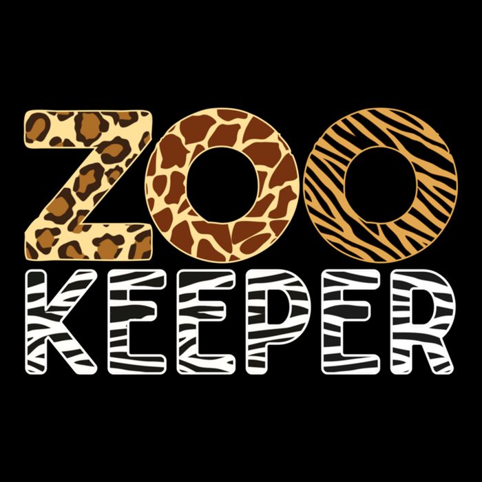 Zookeeper African Animals Zebra Wild Print Savanna Costume Gift Flat Bill Trucker Hat