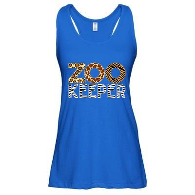 Zookeeper African Animals Zebra Wild Print Savanna Costume Gift Ladies Essential Flowy Tank