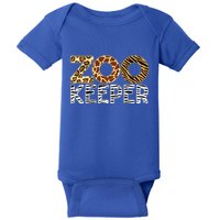 Zookeeper African Animals Zebra Wild Print Savanna Costume Gift Baby Bodysuit