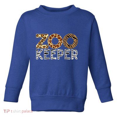 Zookeeper African Animals Zebra Wild Print Savanna Costume Gift Toddler Sweatshirt