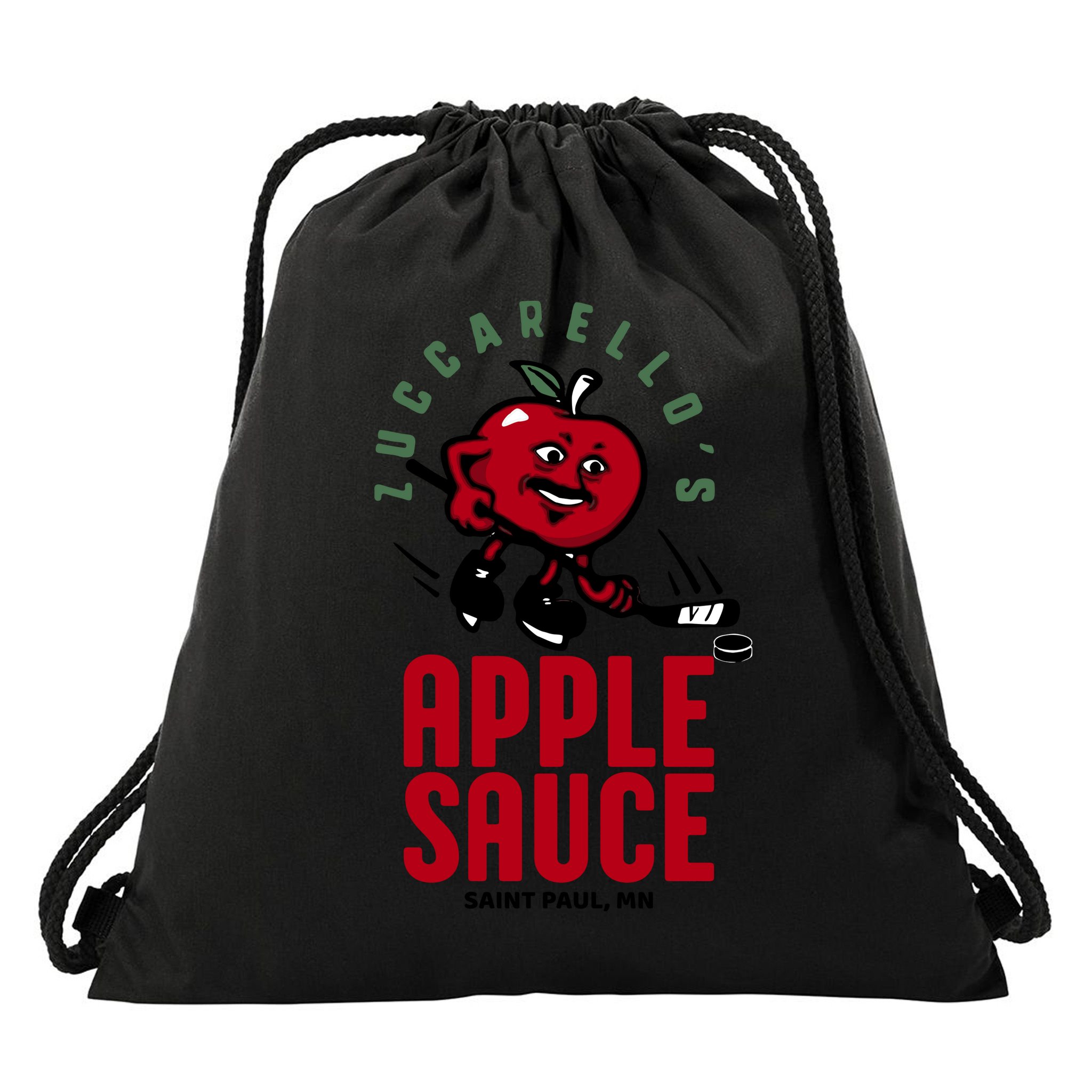 Zuccarello's Applesauce Assist Record Hockey Tribute Drawstring Bag