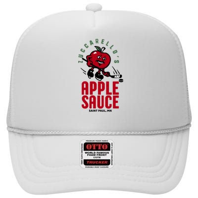 Zuccarello's Applesauce Assist Record Hockey Tribute High Crown Mesh Back Trucker Hat