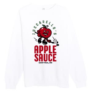 Zuccarello's Applesauce Assist Record Hockey Tribute Premium Crewneck Sweatshirt