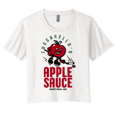 Zuccarello's Applesauce Assist Record Hockey Tribute Women's Crop Top Tee