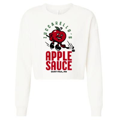 Zuccarello's Applesauce Assist Record Hockey Tribute Cropped Pullover Crew