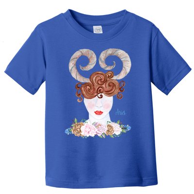 Zodiac Aries Astrology The Ram Fire Cute Gift Toddler T-Shirt