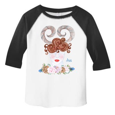 Zodiac Aries Astrology The Ram Fire Cute Gift Toddler Fine Jersey T-Shirt