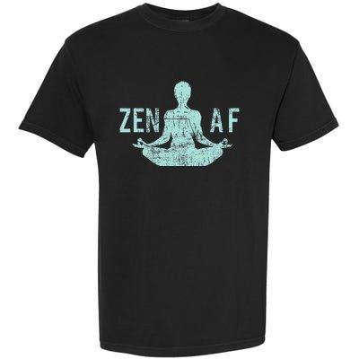 Zen Af Cute Yoga Clothes Funny Gifts For Women Garment-Dyed Heavyweight T-Shirt