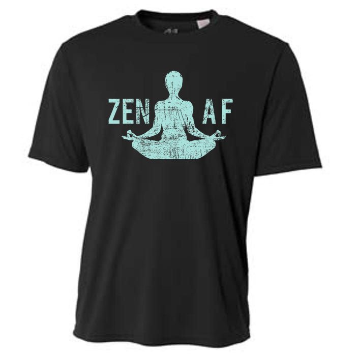 Zen Af Cute Yoga Clothes Funny Gifts For Women Cooling Performance Crew T-Shirt