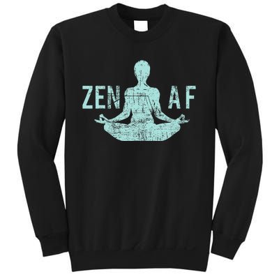 Zen Af Cute Yoga Clothes Funny Gifts For Women Sweatshirt