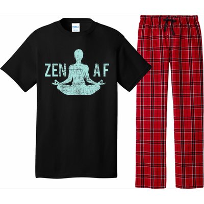 Zen Af Cute Yoga Clothes Funny Gifts For Women Pajama Set