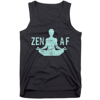 Zen Af Cute Yoga Clothes Funny Gifts For Women Tank Top