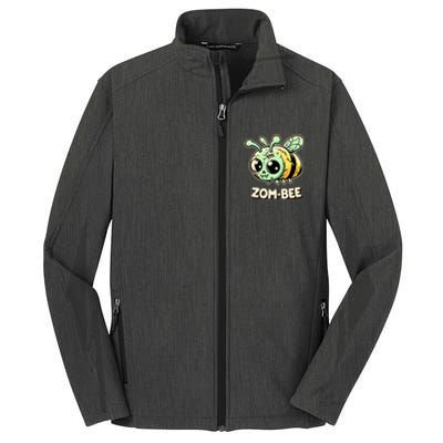 Zombee Adorably Creepy Zombie Bee Cartoon Halloween Core Soft Shell Jacket