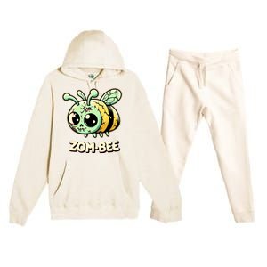 Zombee Adorably Creepy Zombie Bee Cartoon Halloween Premium Hooded Sweatsuit Set