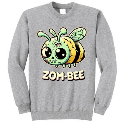 Zombee Adorably Creepy Zombie Bee Cartoon Halloween Tall Sweatshirt