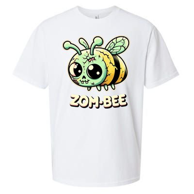 Zombee Adorably Creepy Zombie Bee Cartoon Halloween Sueded Cloud Jersey T-Shirt