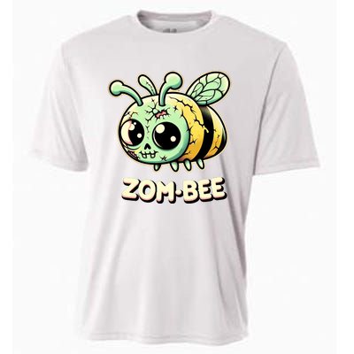 Zombee Adorably Creepy Zombie Bee Cartoon Halloween Cooling Performance Crew T-Shirt