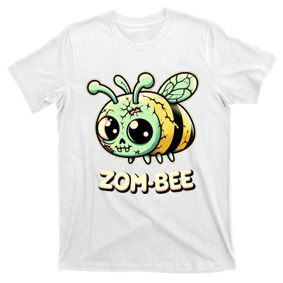 Zombee Adorably Creepy Zombie Bee Cartoon Halloween T-Shirt