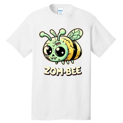 Zombee Adorably Creepy Zombie Bee Cartoon Halloween Tall T-Shirt