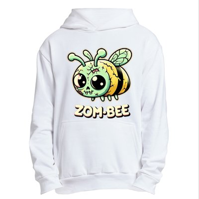 Zombee Adorably Creepy Zombie Bee Cartoon Halloween Urban Pullover Hoodie