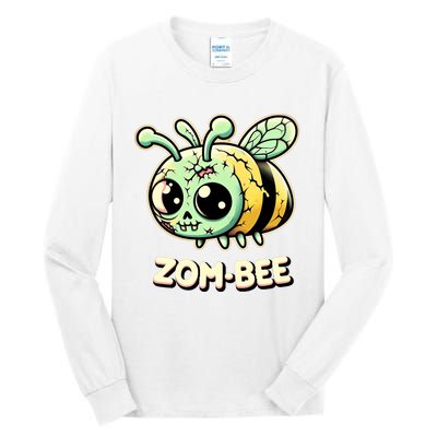 Zombee Adorably Creepy Zombie Bee Cartoon Halloween Tall Long Sleeve T-Shirt