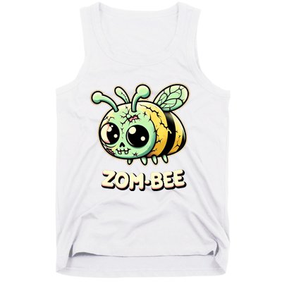 Zombee Adorably Creepy Zombie Bee Cartoon Halloween Tank Top